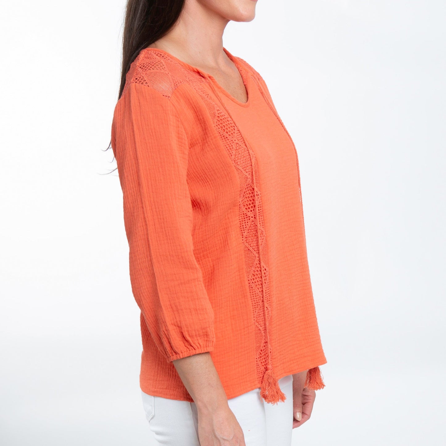 Larisa Gauze Tie Top