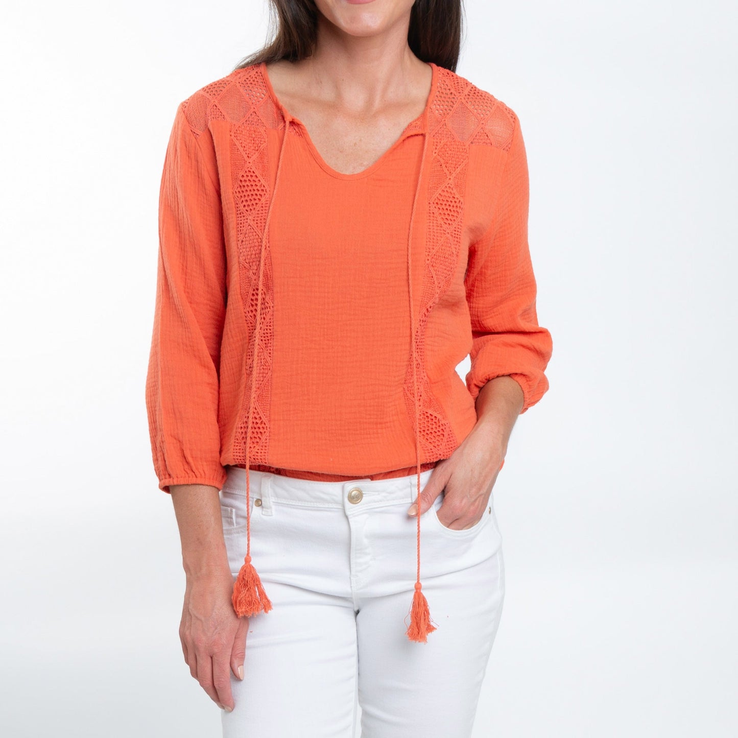 Larisa Gauze Tie Top