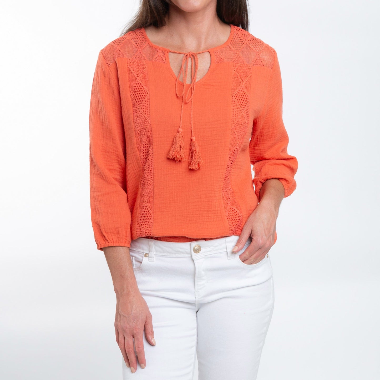 Larisa Gauze Tie Top