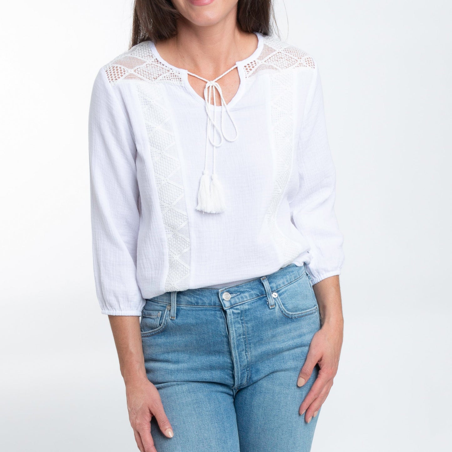 Larisa Gauze Tie Top