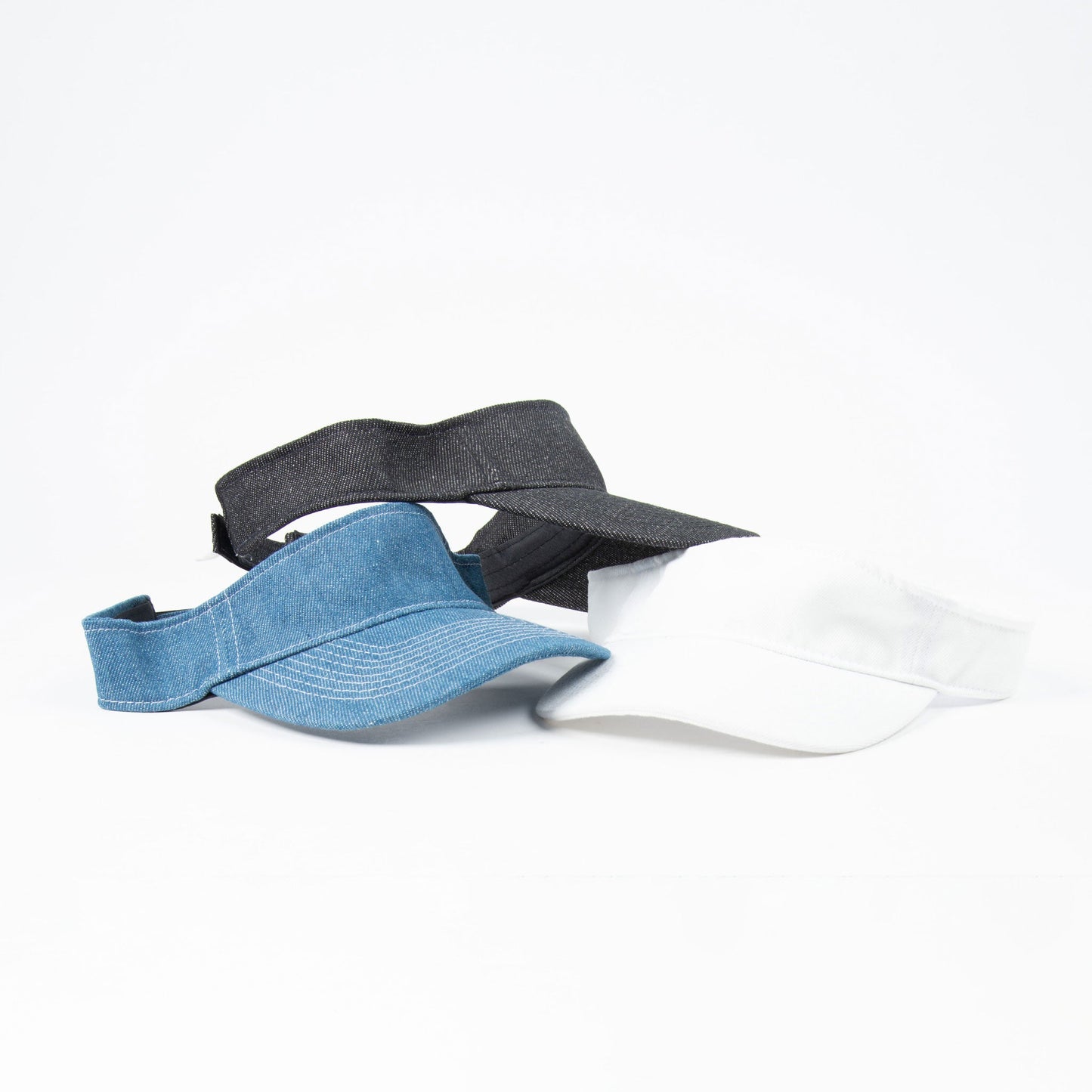 6 Piece Nori Denim Visor Assortment
