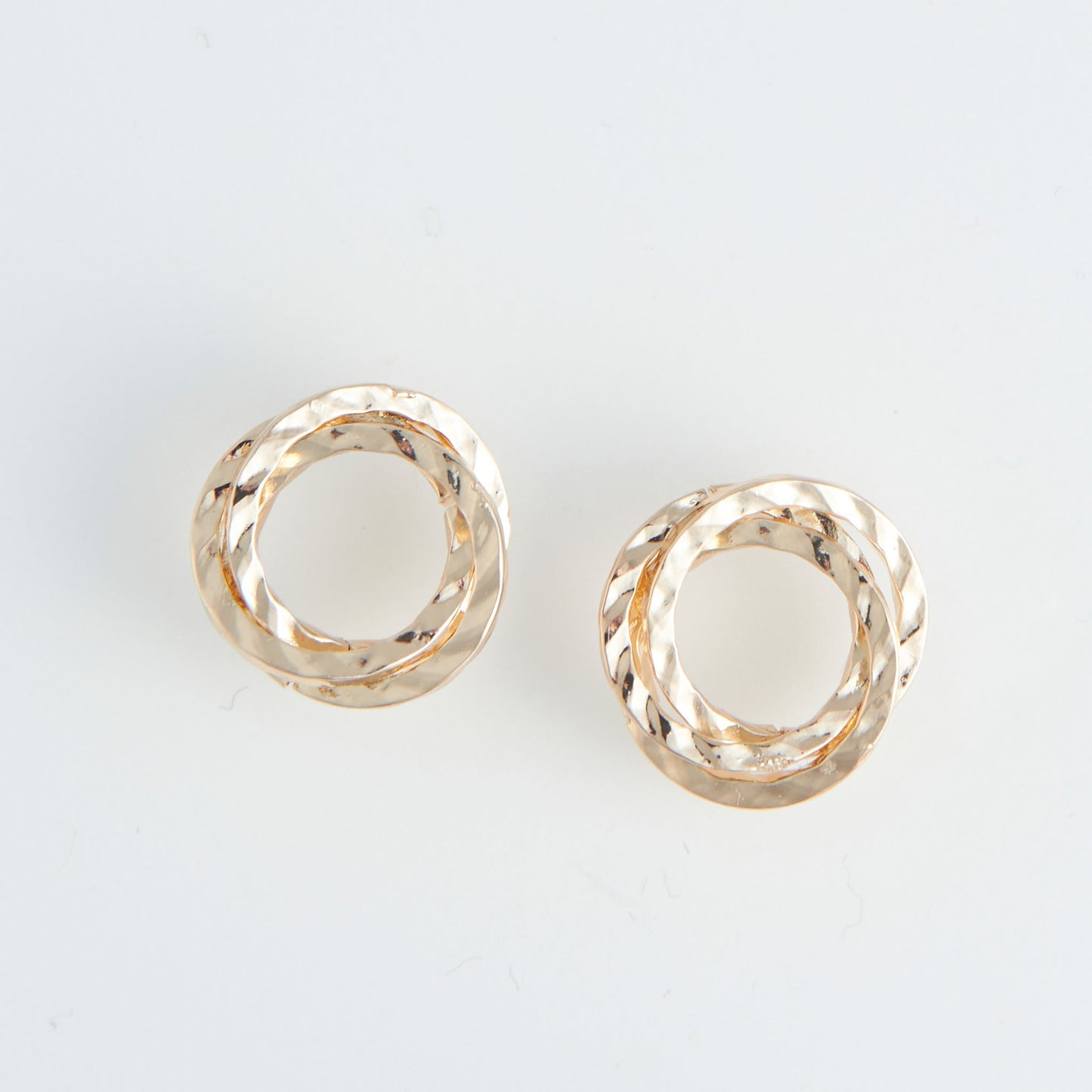 Gold Circle Knot Ear Sense Earrings