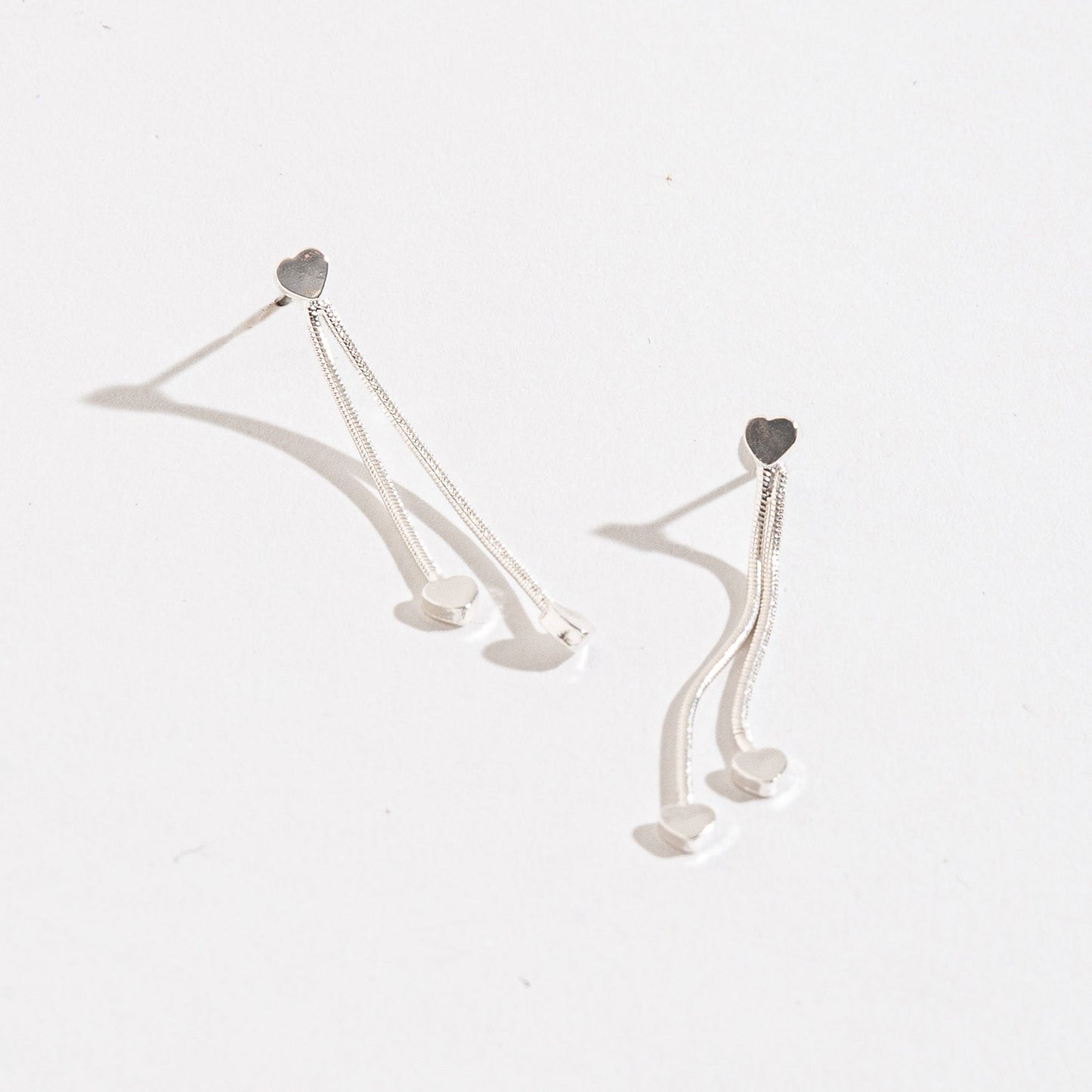 Heart Chain Drop Earsense Earrings