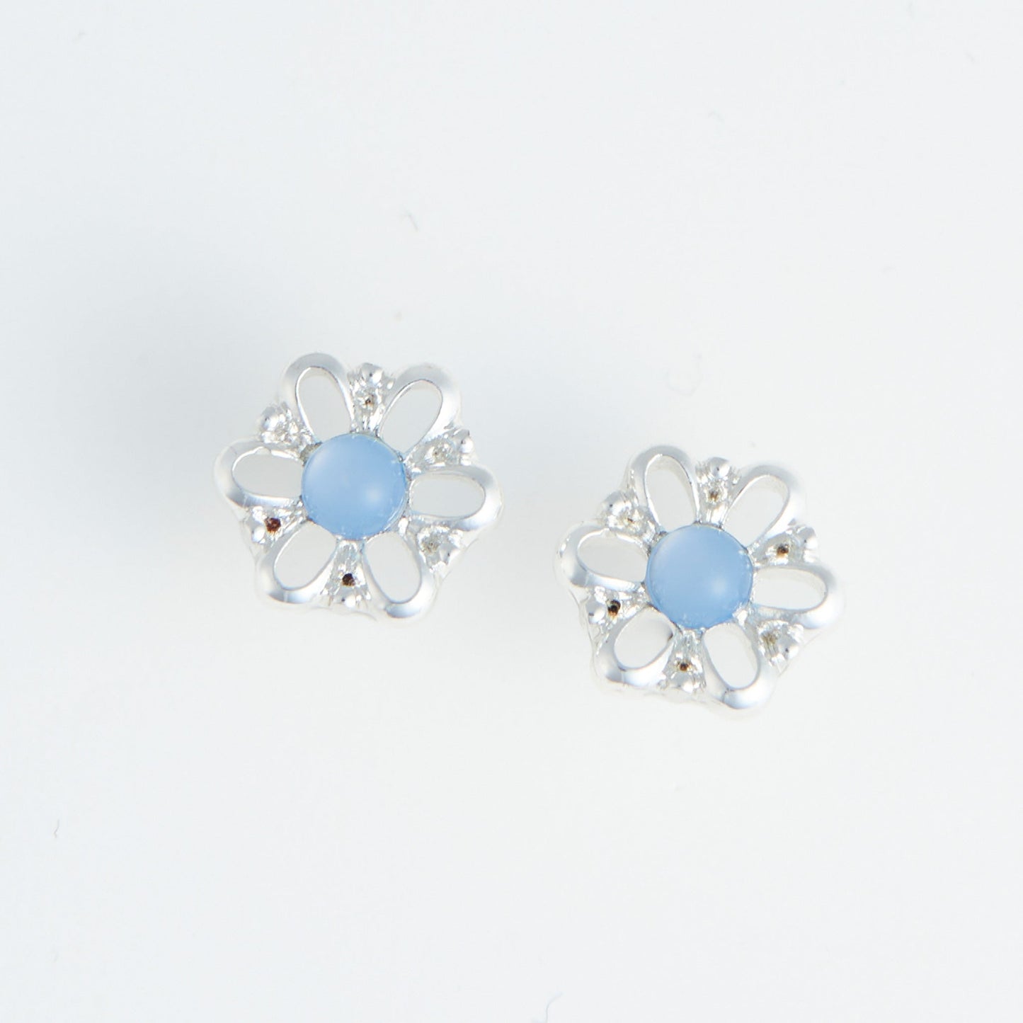 Silver Flower Ear Sense Earrings