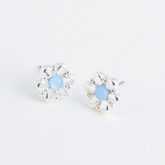 Silver Flower Ear Sense Earrings