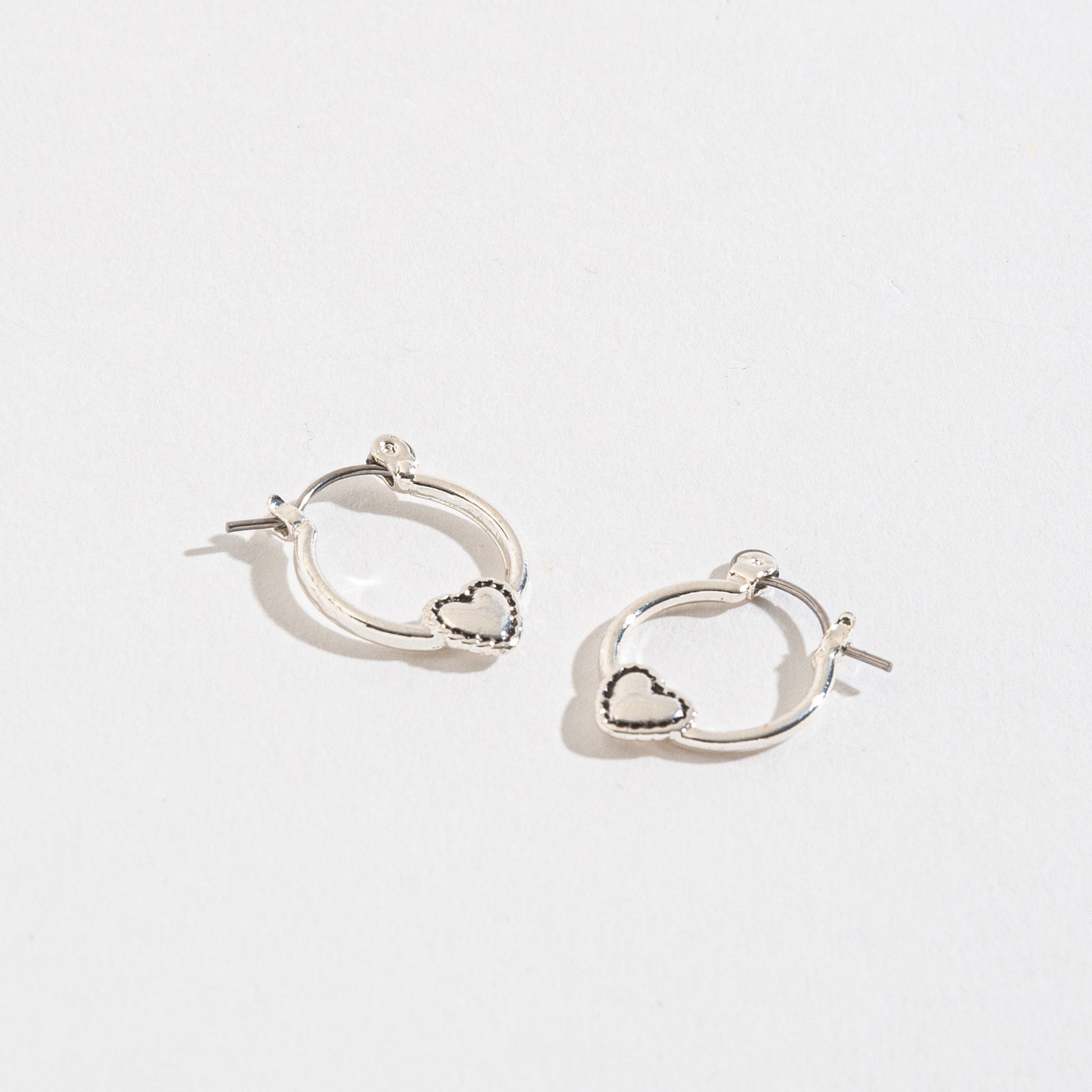 Heart Hoop Earsense Earrings