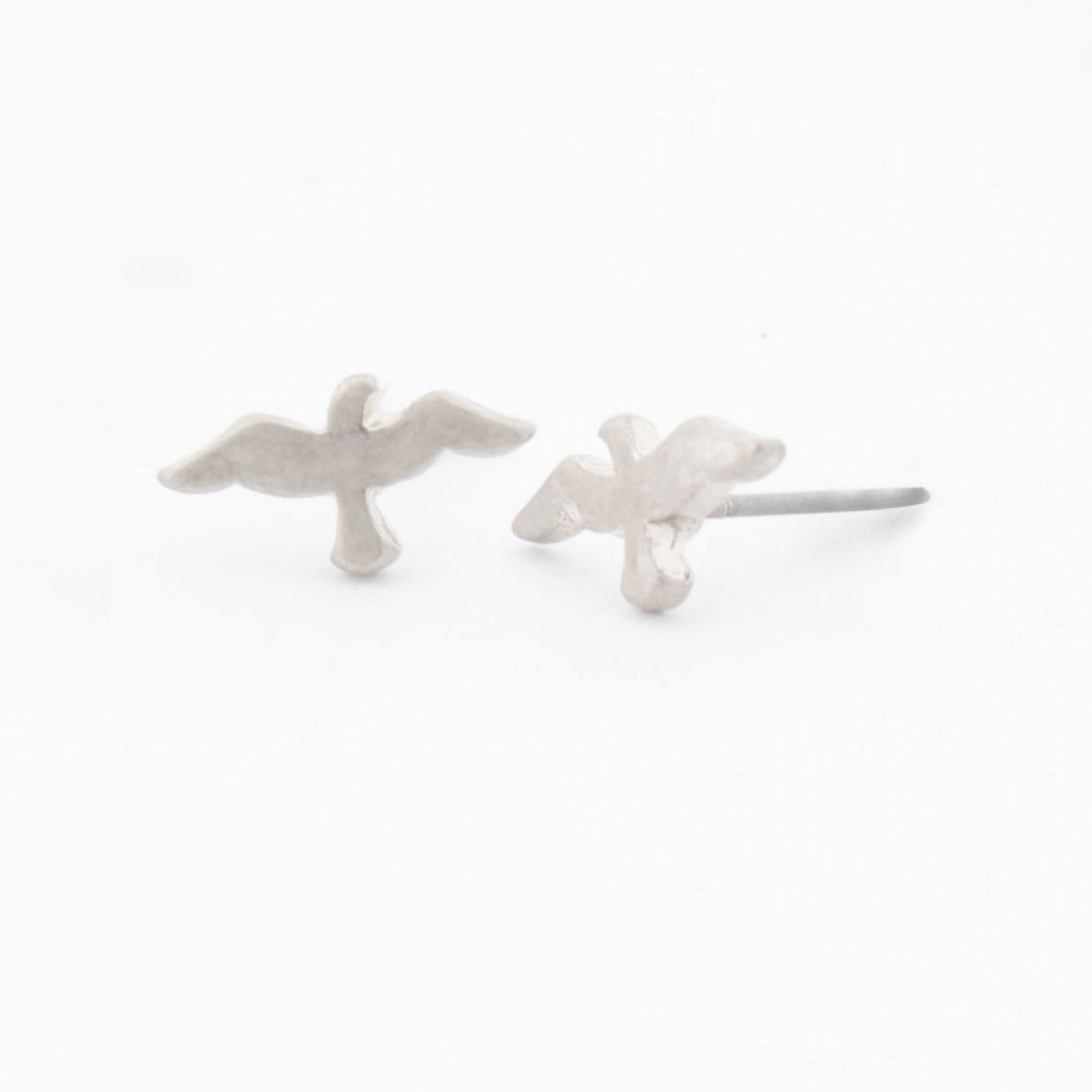 Seagull Stud Bud Earrings