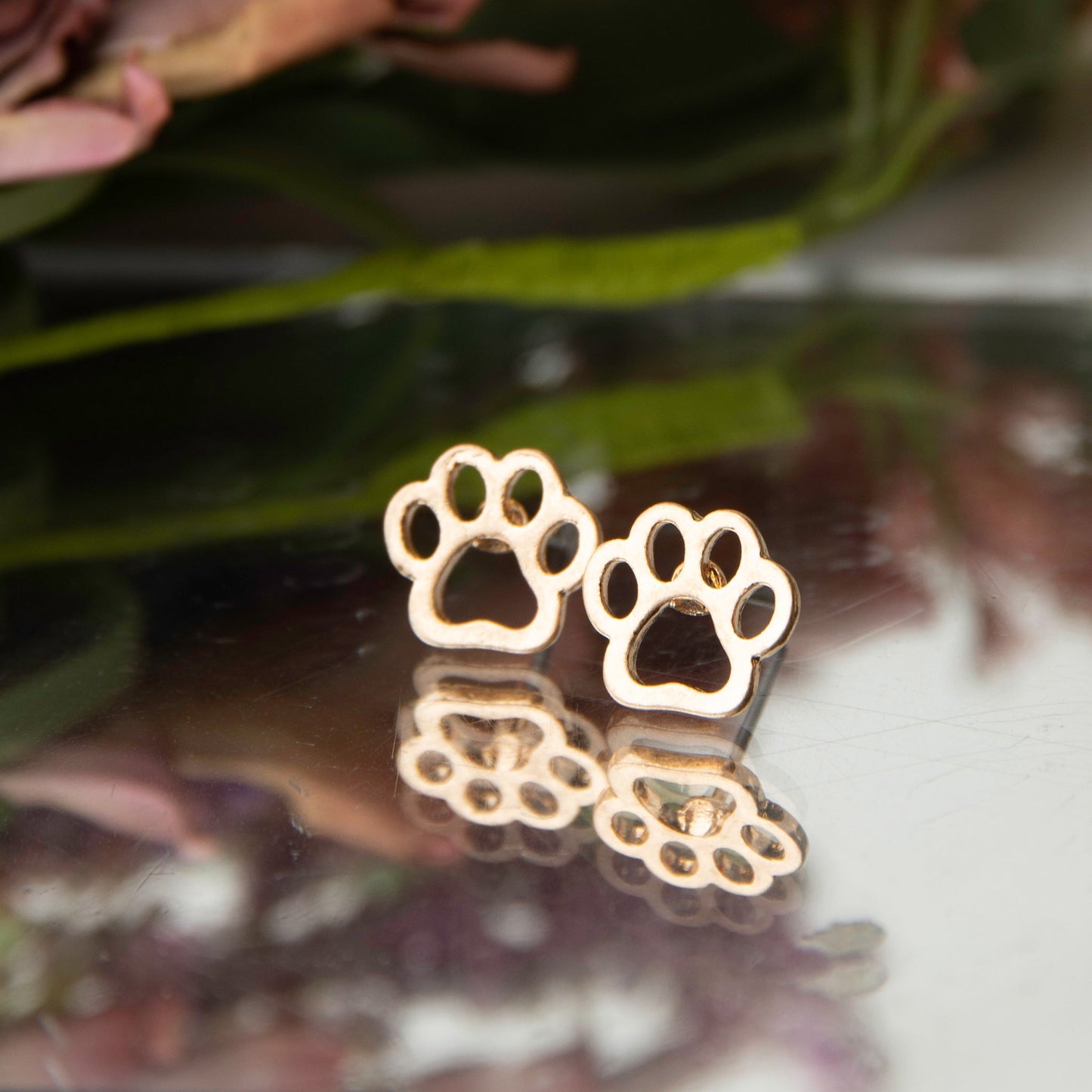 Paw Stud Bud Earrings