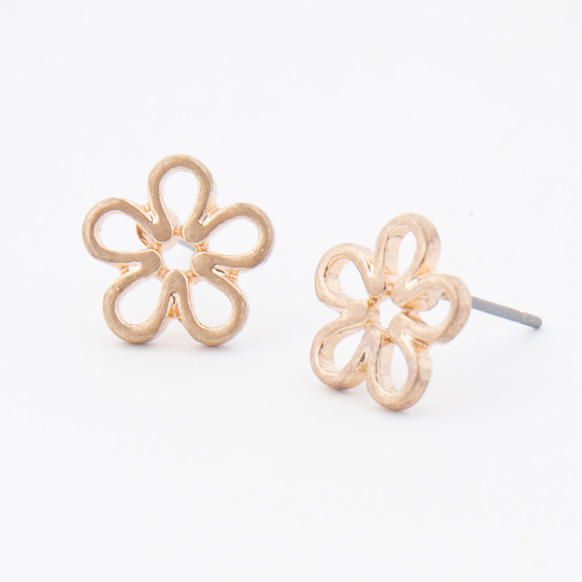 Flower Stud Bud Earrings