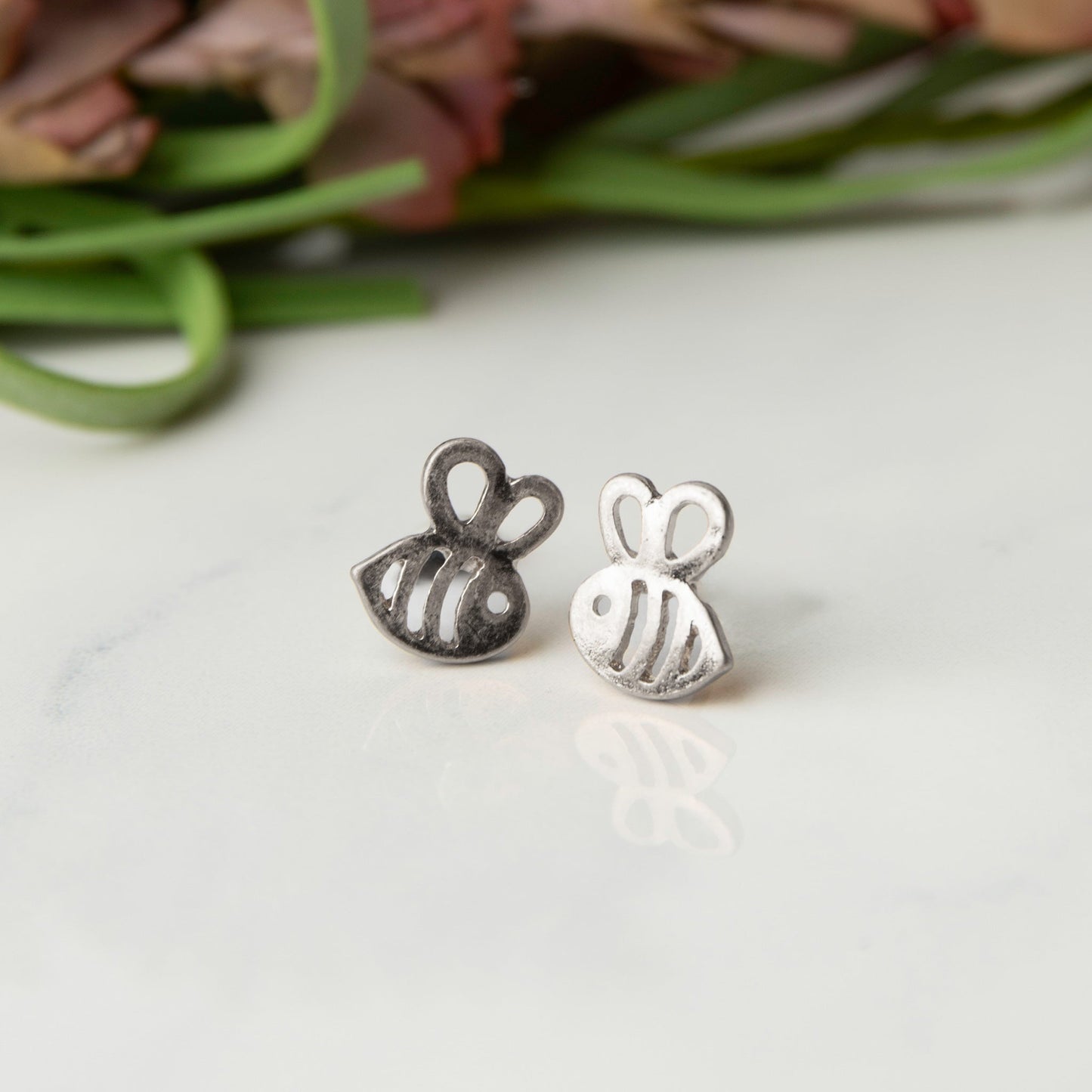 Bumblebee Stud Bud Earrings