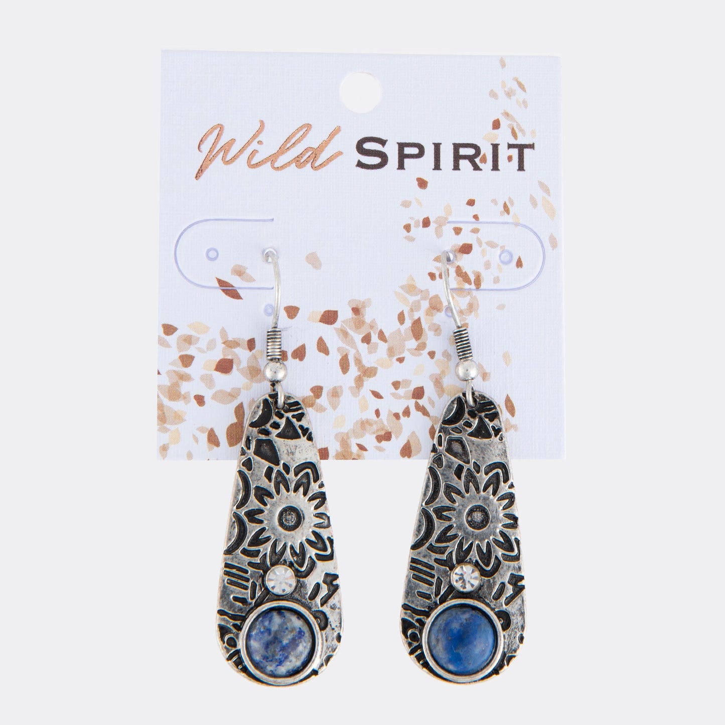 Wild Spirit Oval Teardrop Earrings