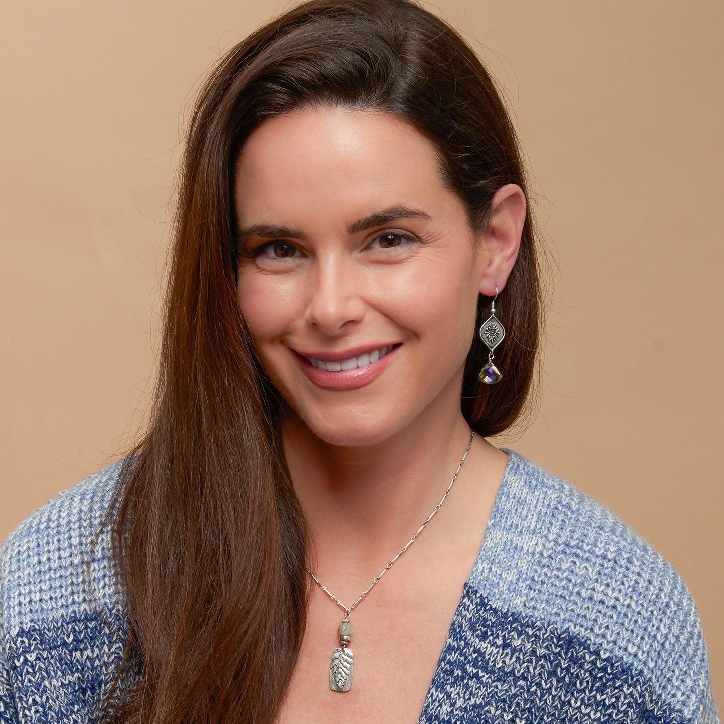 Wild Spirit Beaded Rhombus Earrings