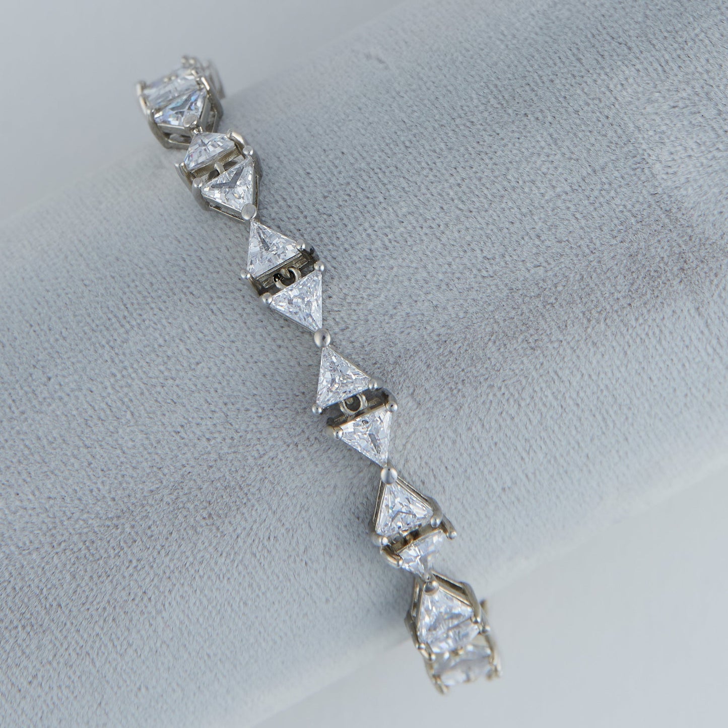 Jocelyn Cubic Zirconia Triangle Tennis Bracelet