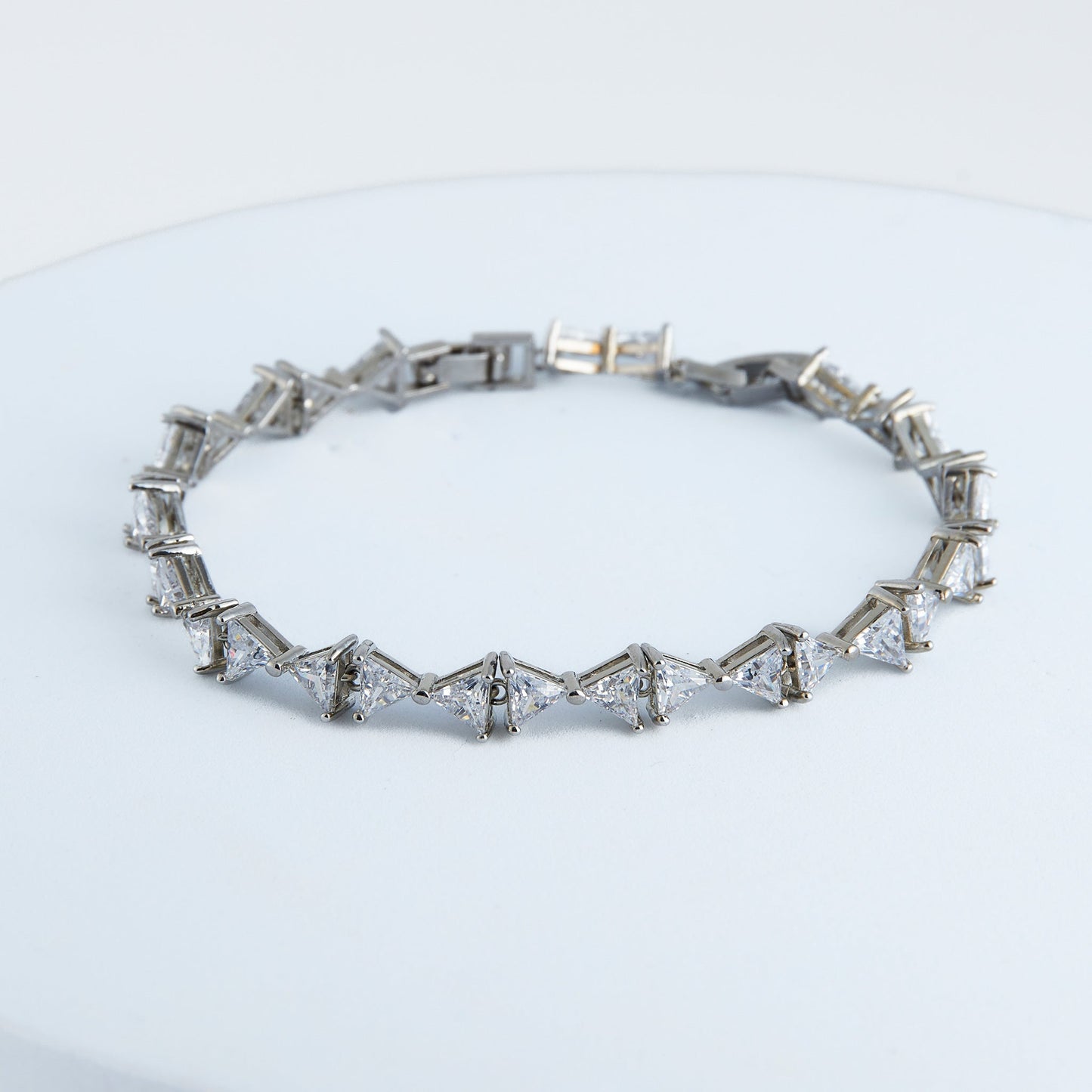Jocelyn Cubic Zirconia Triangle Tennis Bracelet