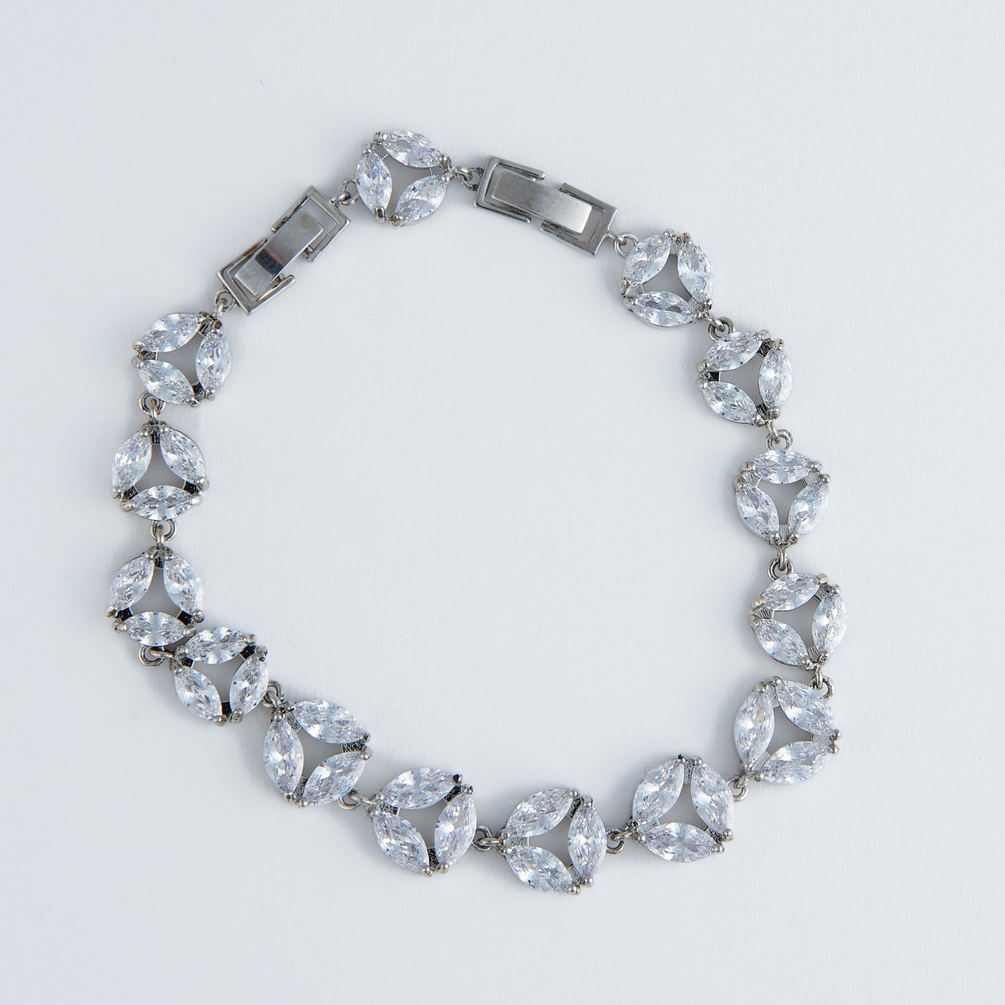 Jocelyn Marquise Cubic Zirconia Tennis Bracelet