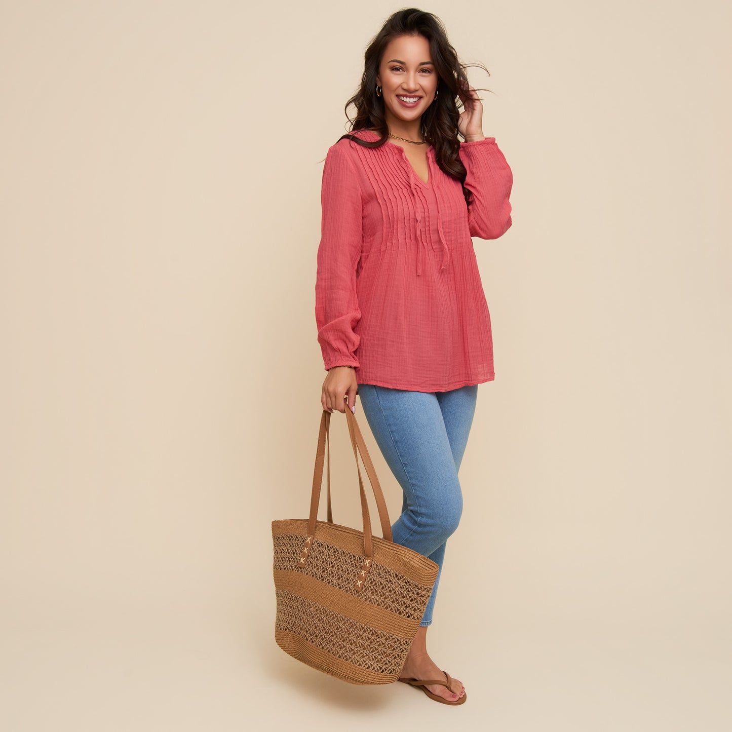 Eisley Gauze V-Neck Tunic