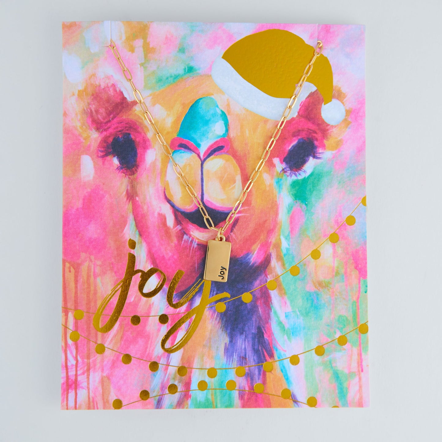Amira Joy Greeting Card Necklace