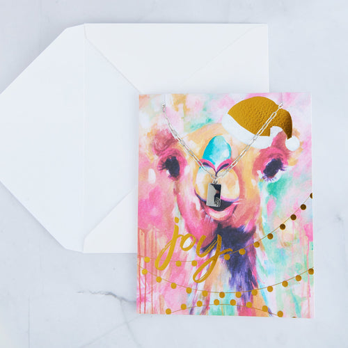 Amira Joy Greeting Card Necklace