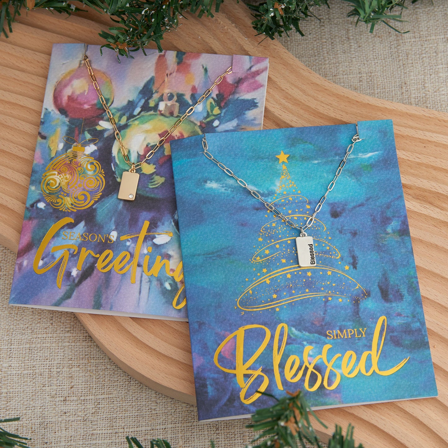 Amira Season's Greetings Greeting Card Necklace