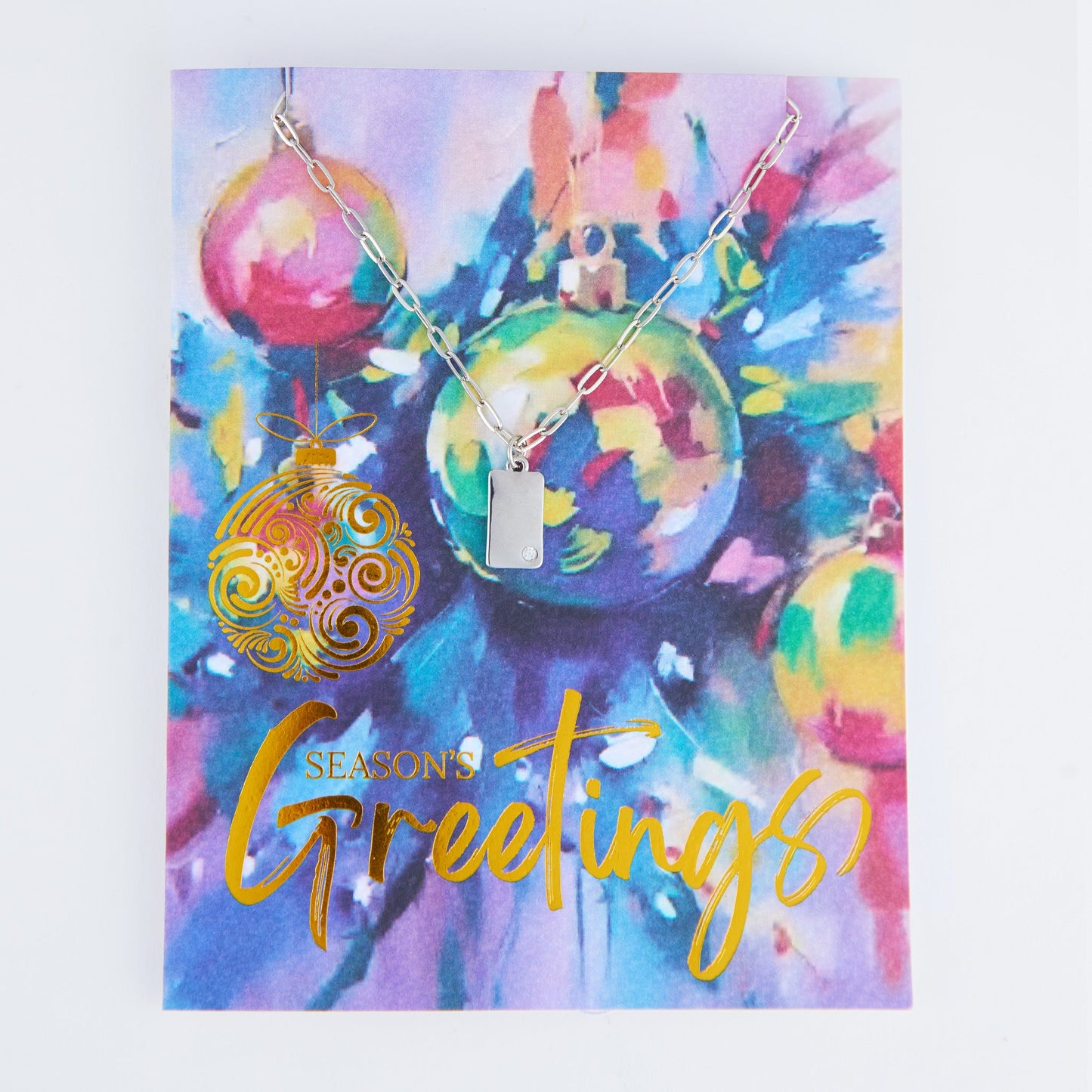Amira Season's Greetings Greeting Card Necklace
