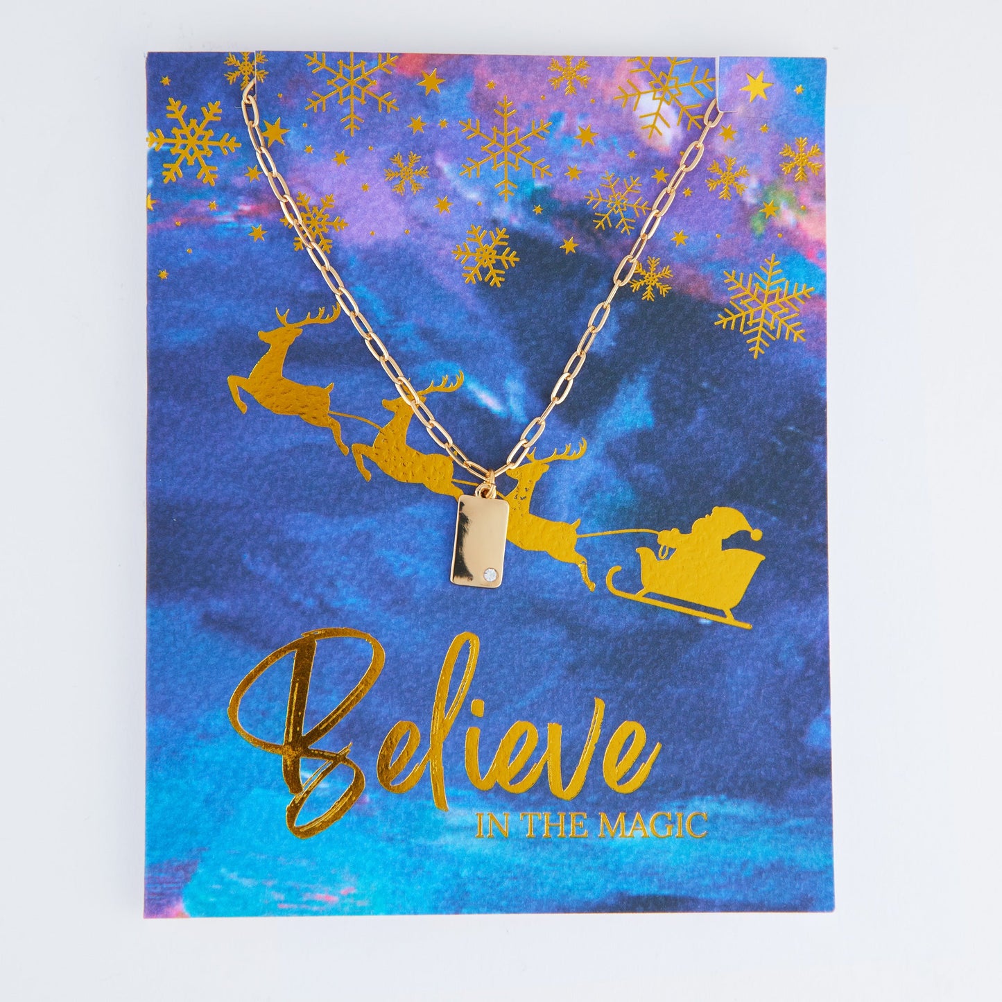 Amira Believe Greeting Card Necklace