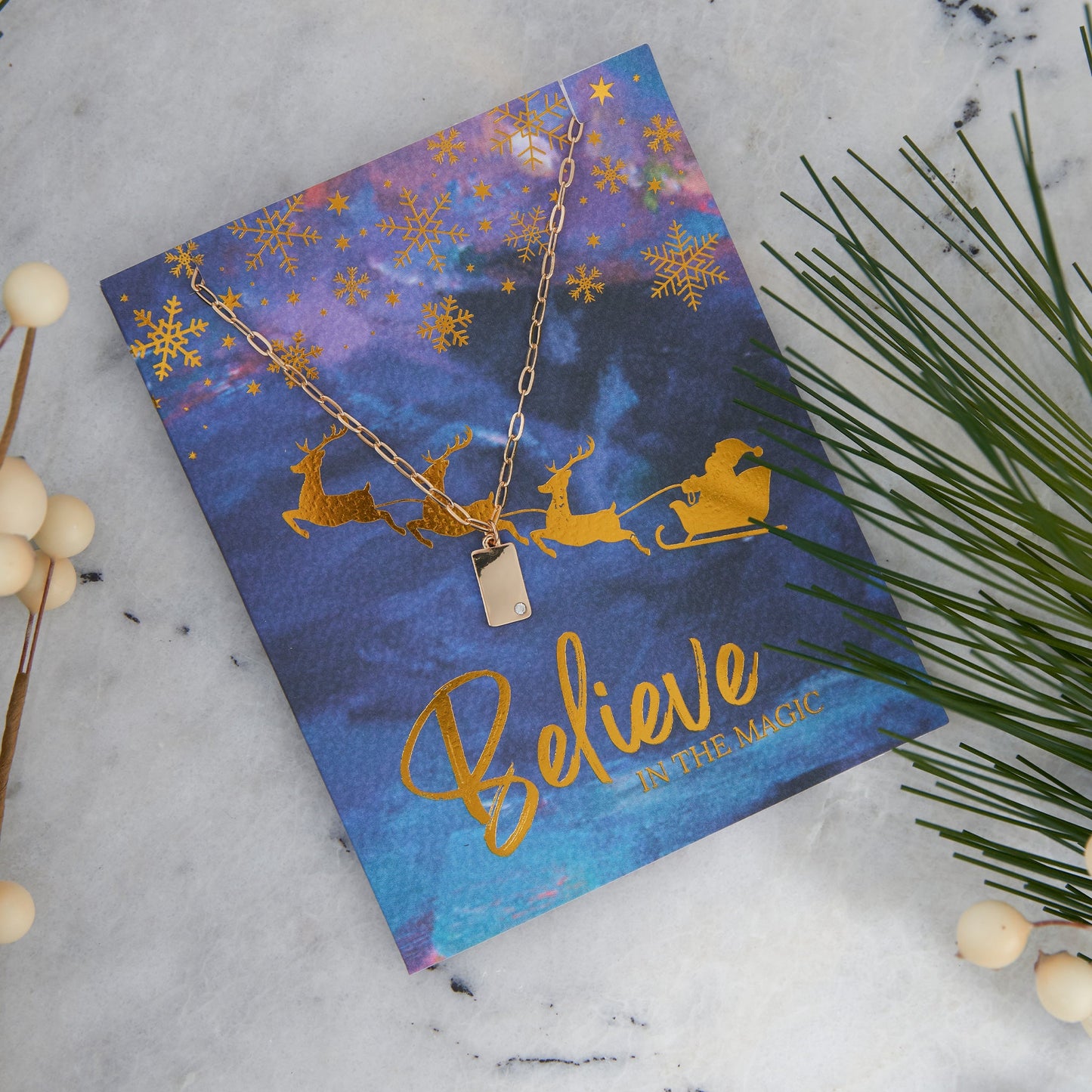 Amira Believe Greeting Card Necklace