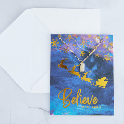 Amira Believe Greeting Card Necklace