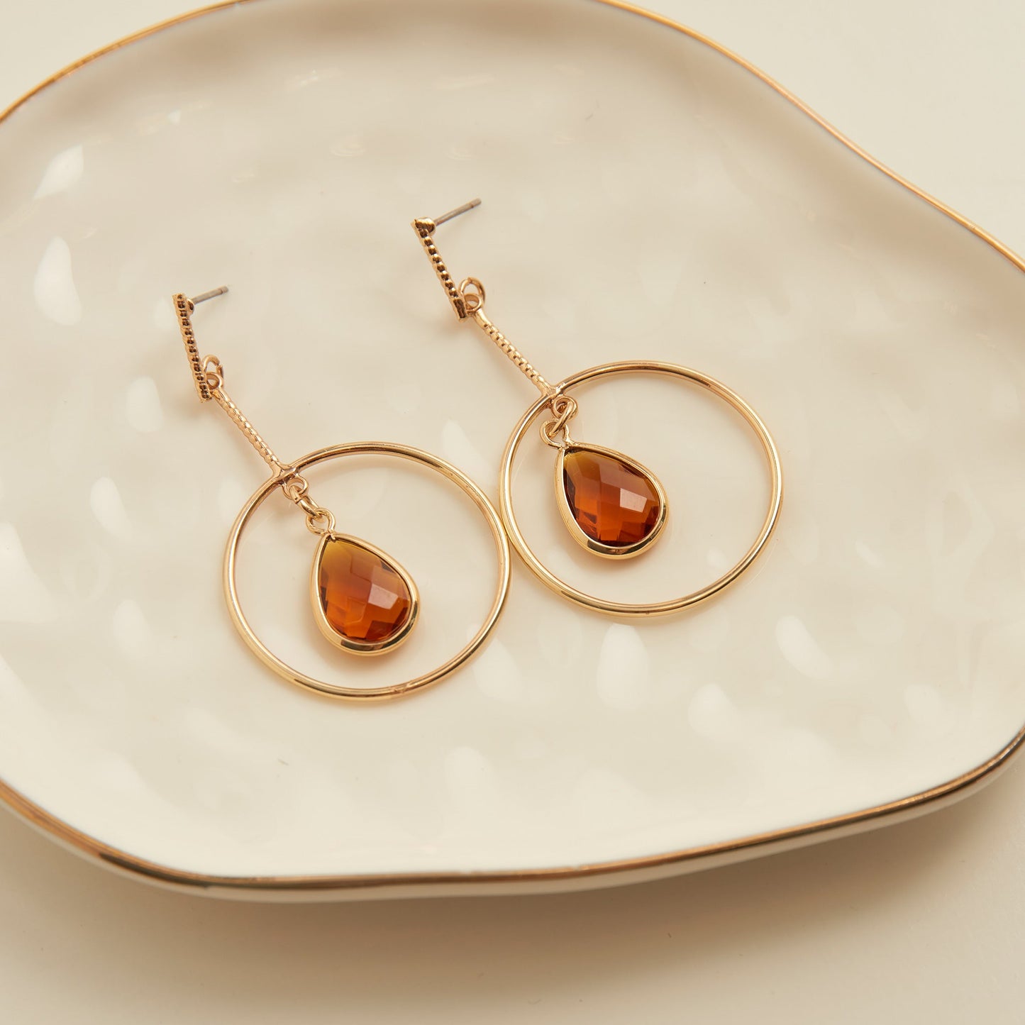 Kina Teardrop Pendant Earrings