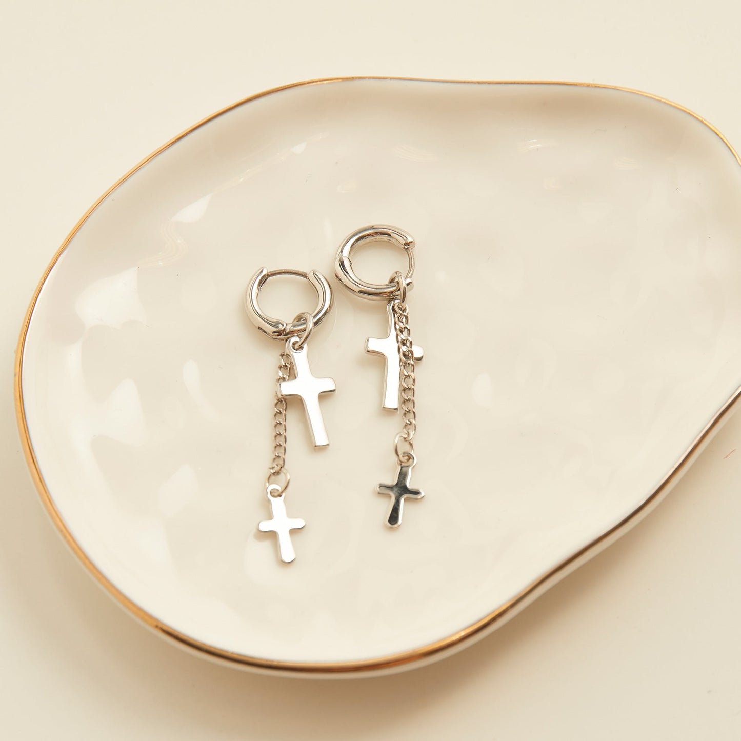 Cera Double Cross Earrings