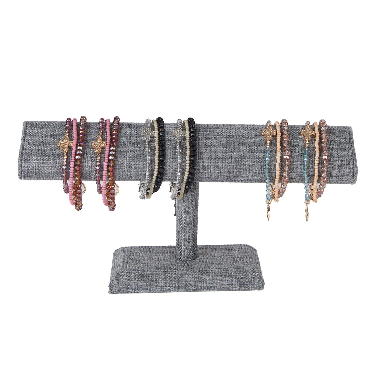 12 Piece Estee Multi Row Cross Toggle Bracelet Unit with Display