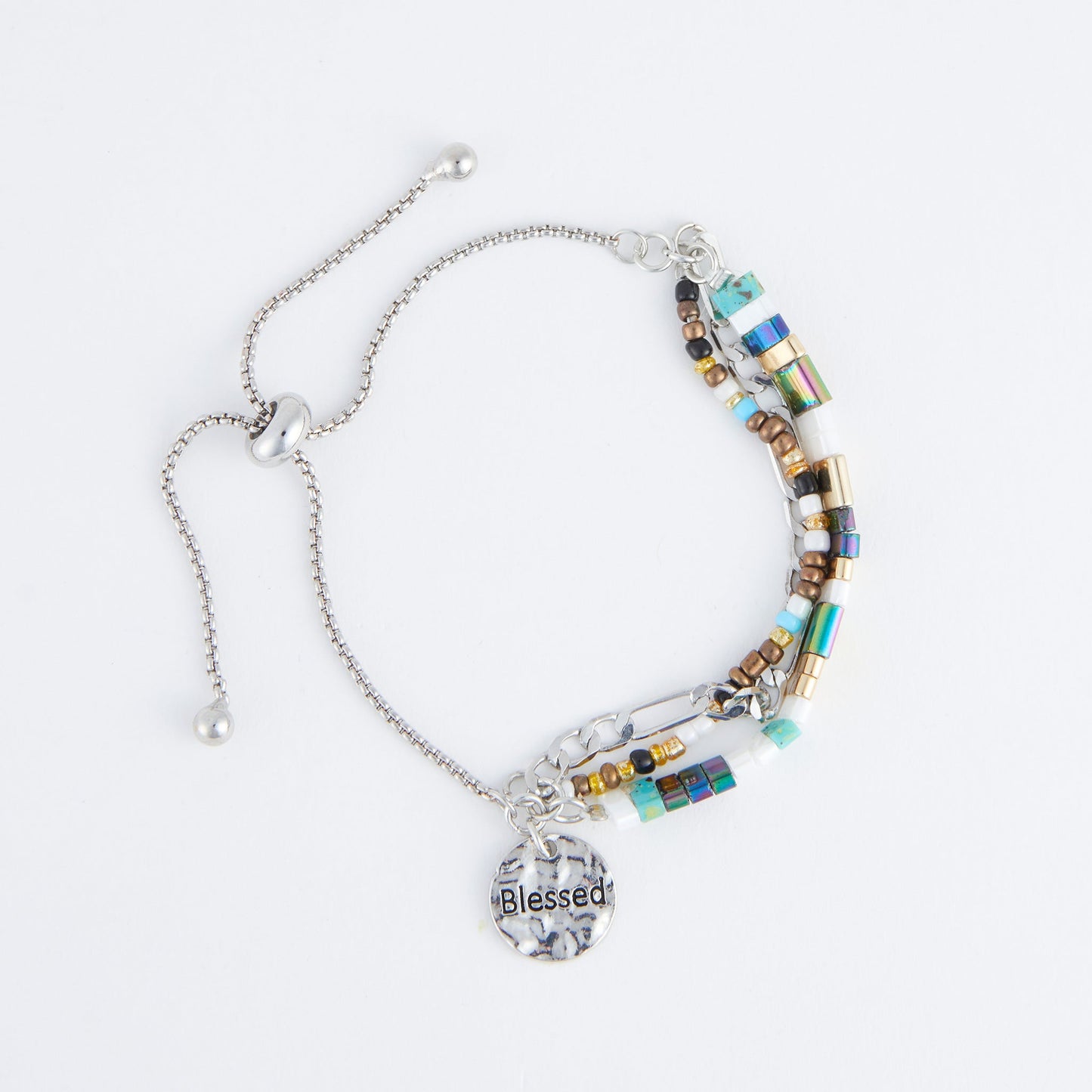 Lovisa Blessed Multi Row Tile Bolo Bracelet