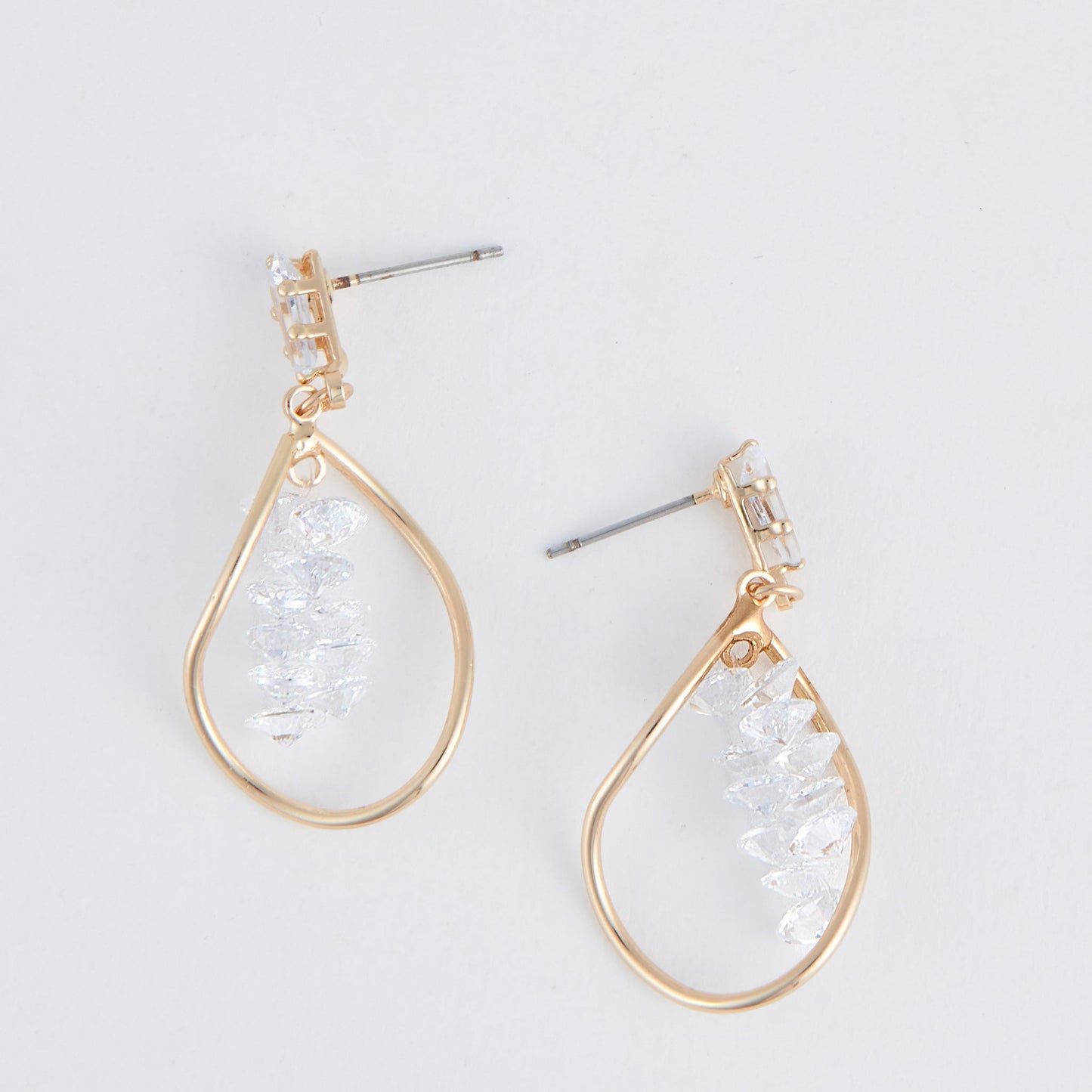 Adria Crystal Oval Earrings