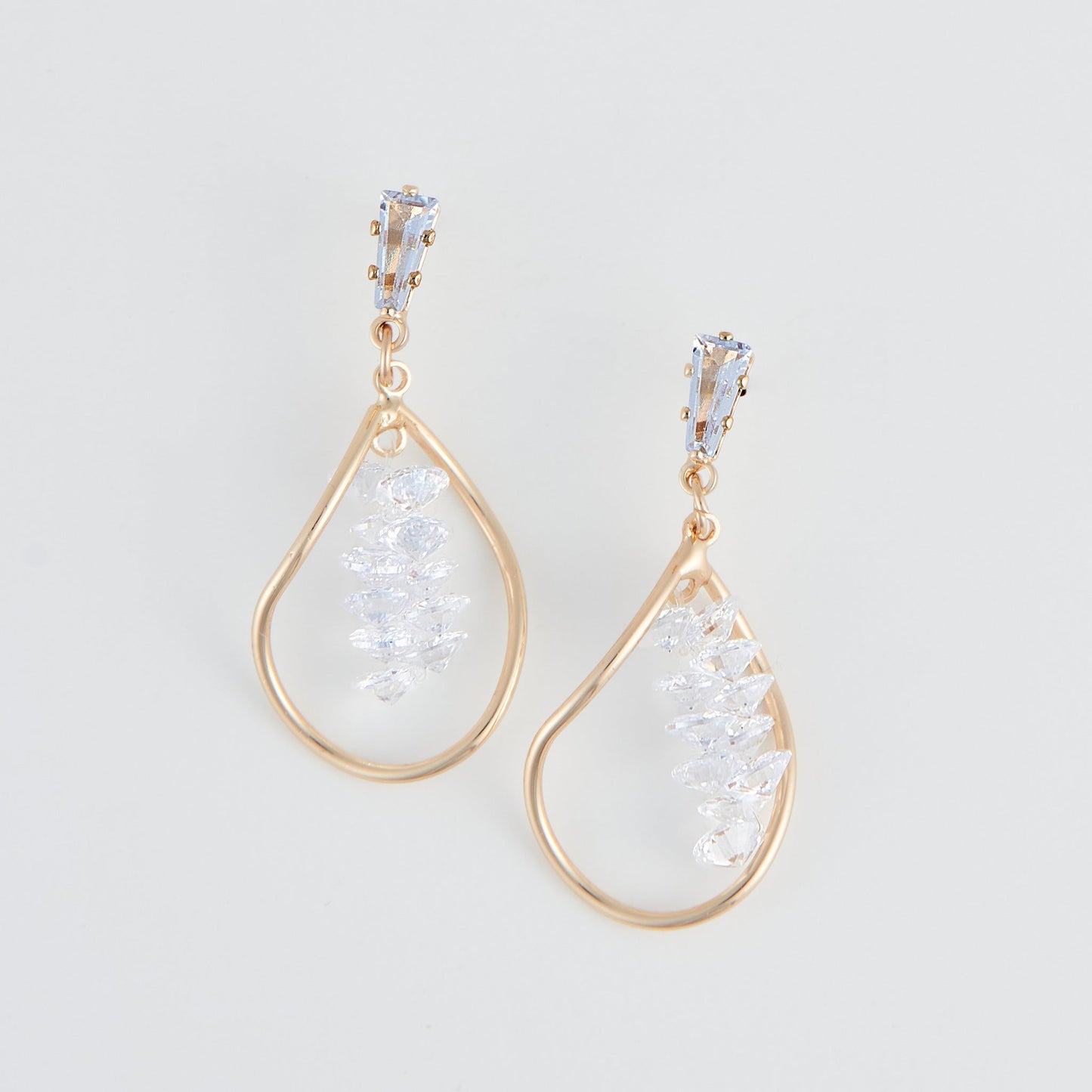 Adria Crystal Oval Earrings