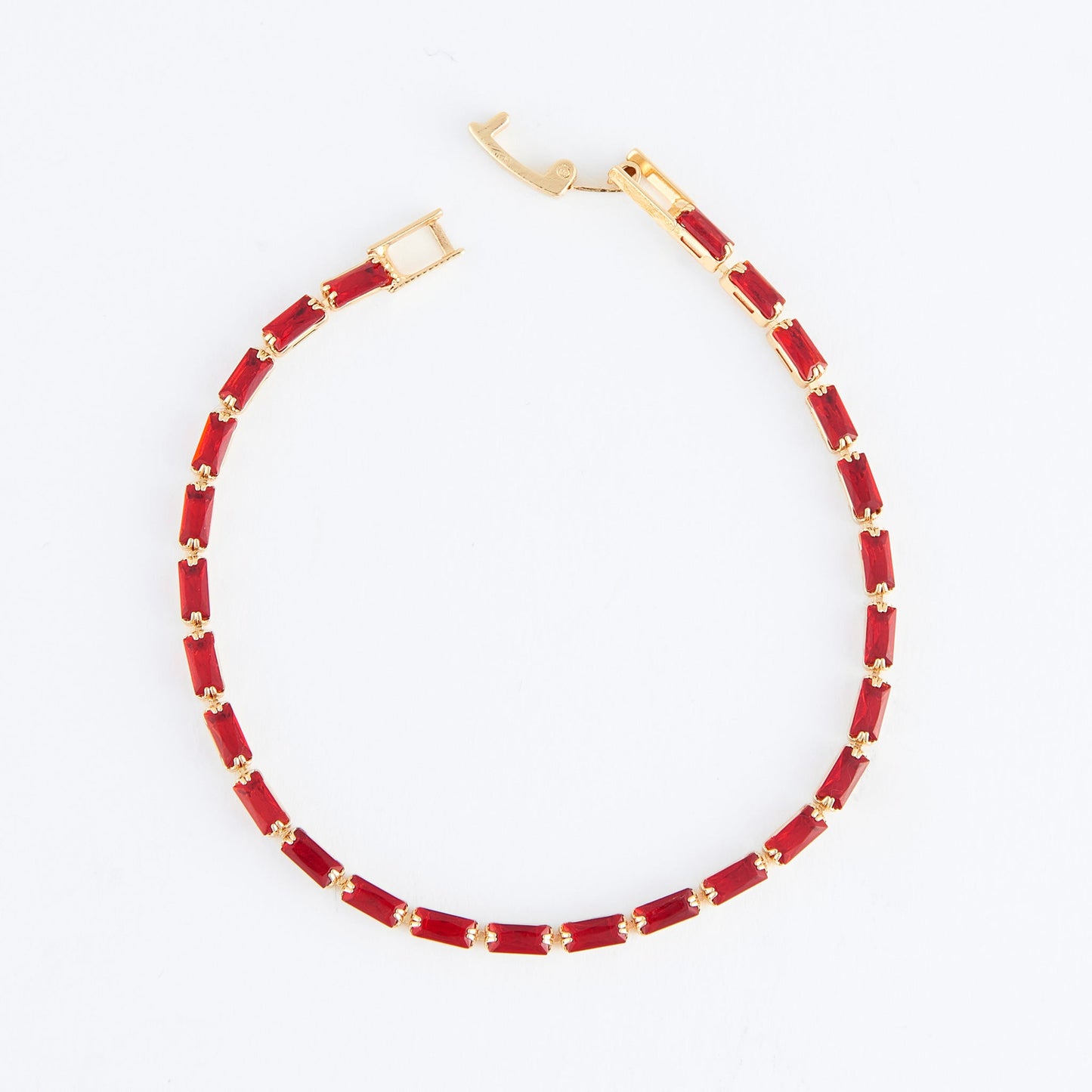 Stella Dainty Baguette Gemstone Bracelet