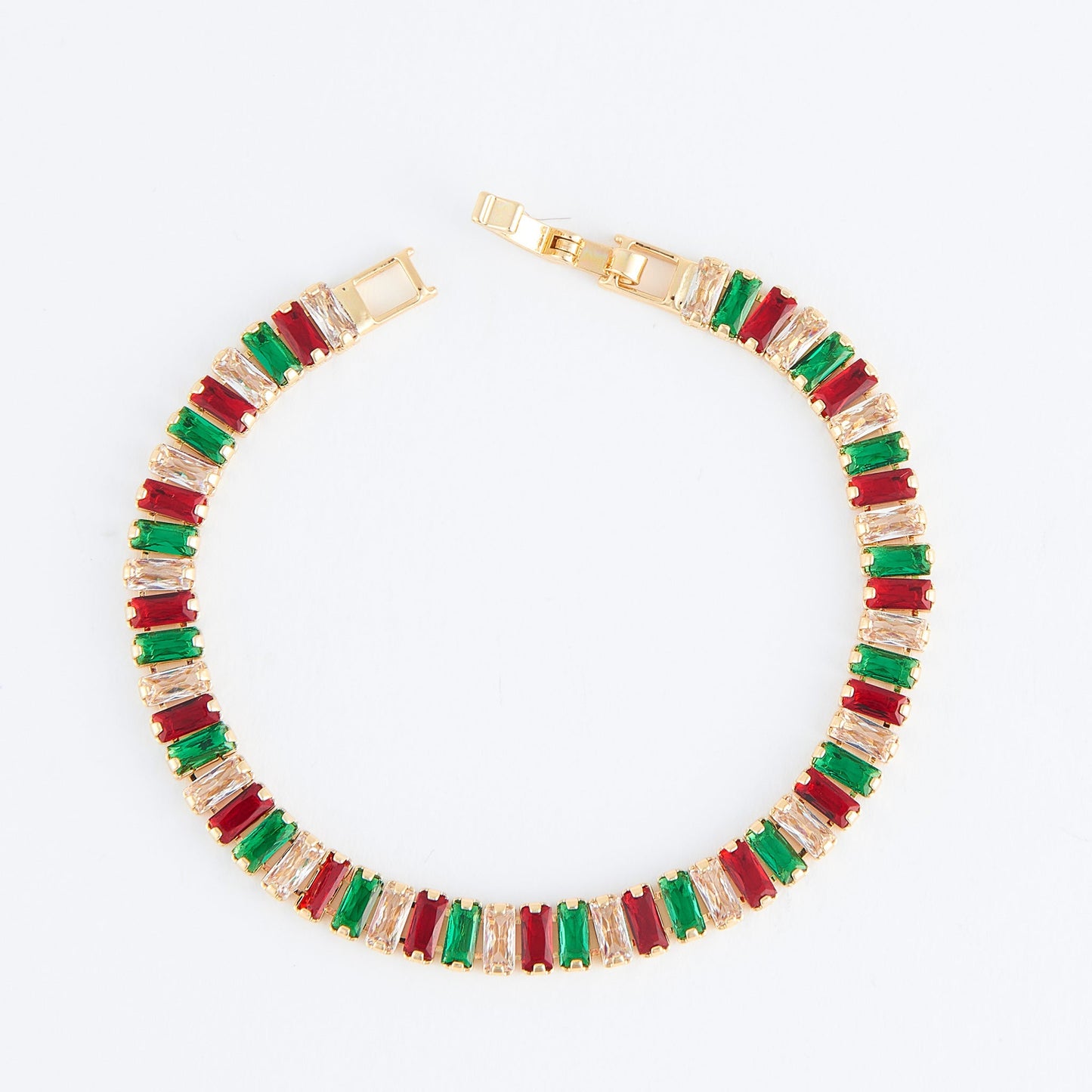 Stella Baguette Gemstone Bracelet