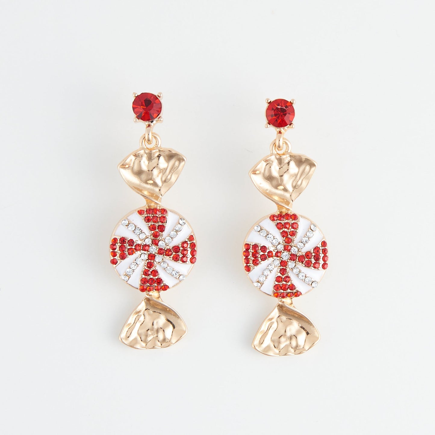 Holiday Christmas Candy Earrings