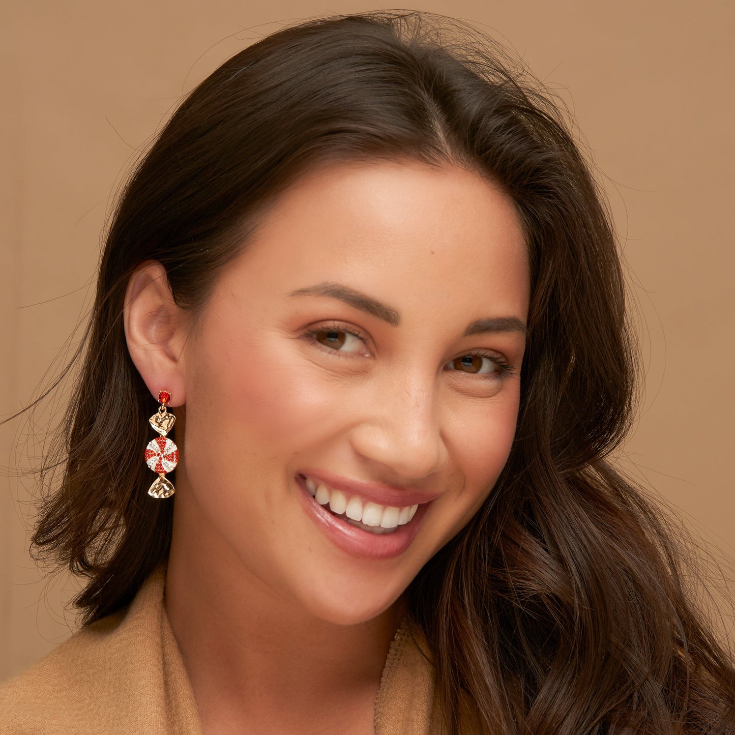 Holiday Christmas Candy Earrings