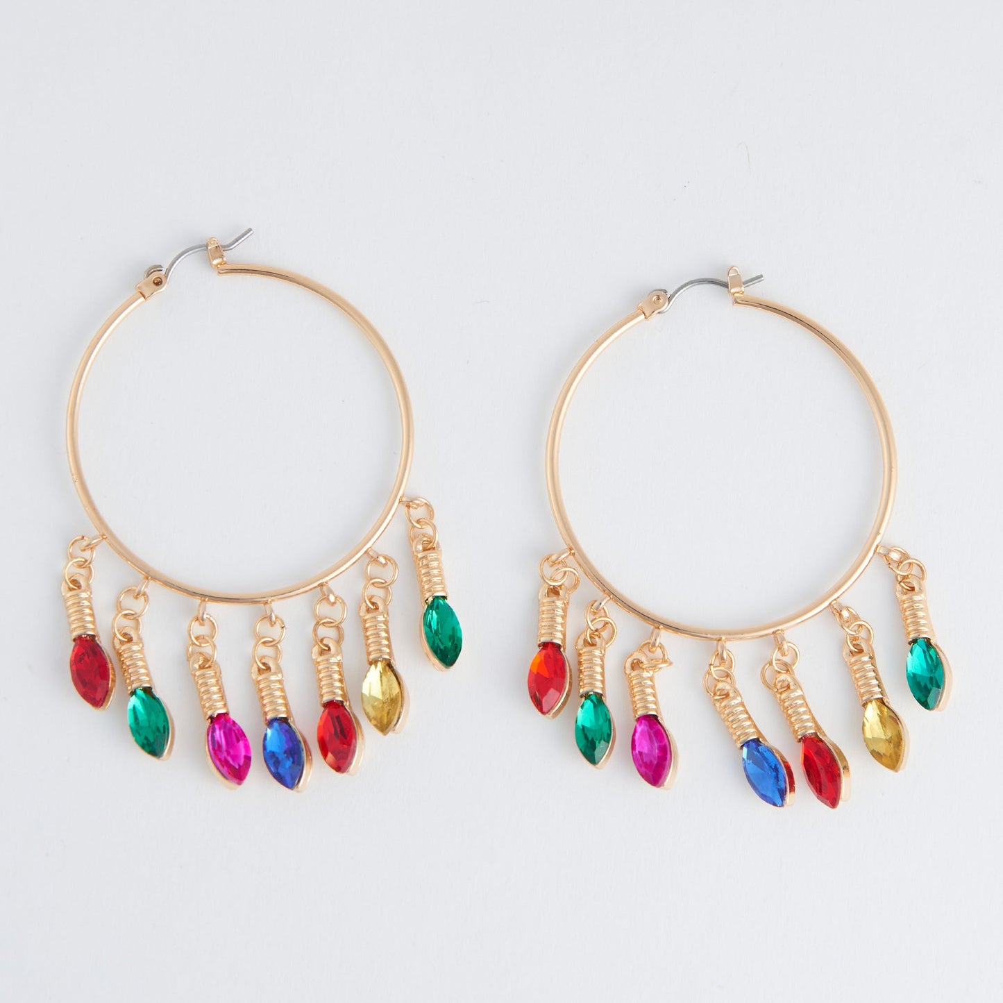 Holiday Lights Hoop Earrings