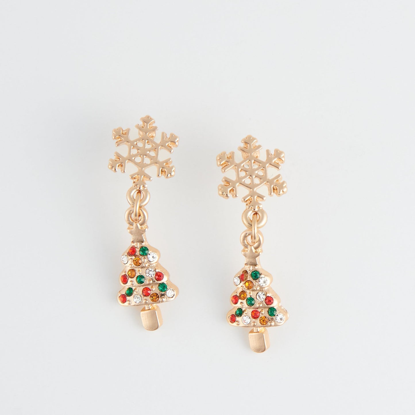 Holiday Snowflake and Tree Earrings