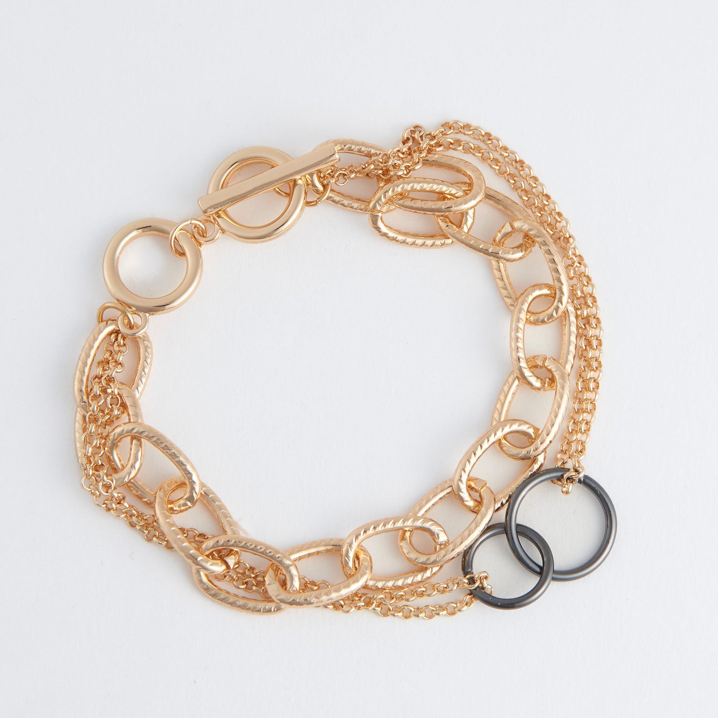 Amara Multi Row Toggle Bracelet
