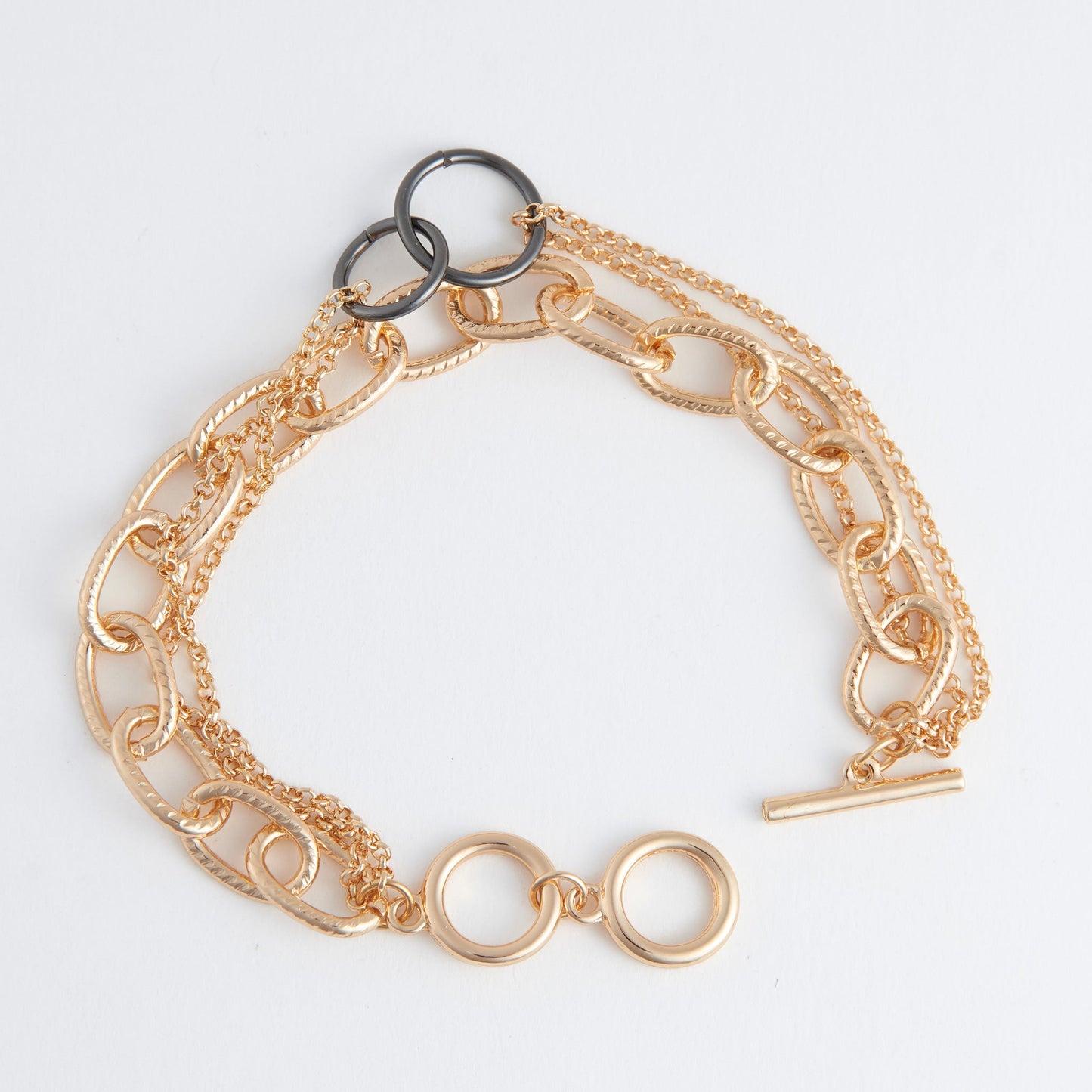 Amara Multi Row Toggle Bracelet
