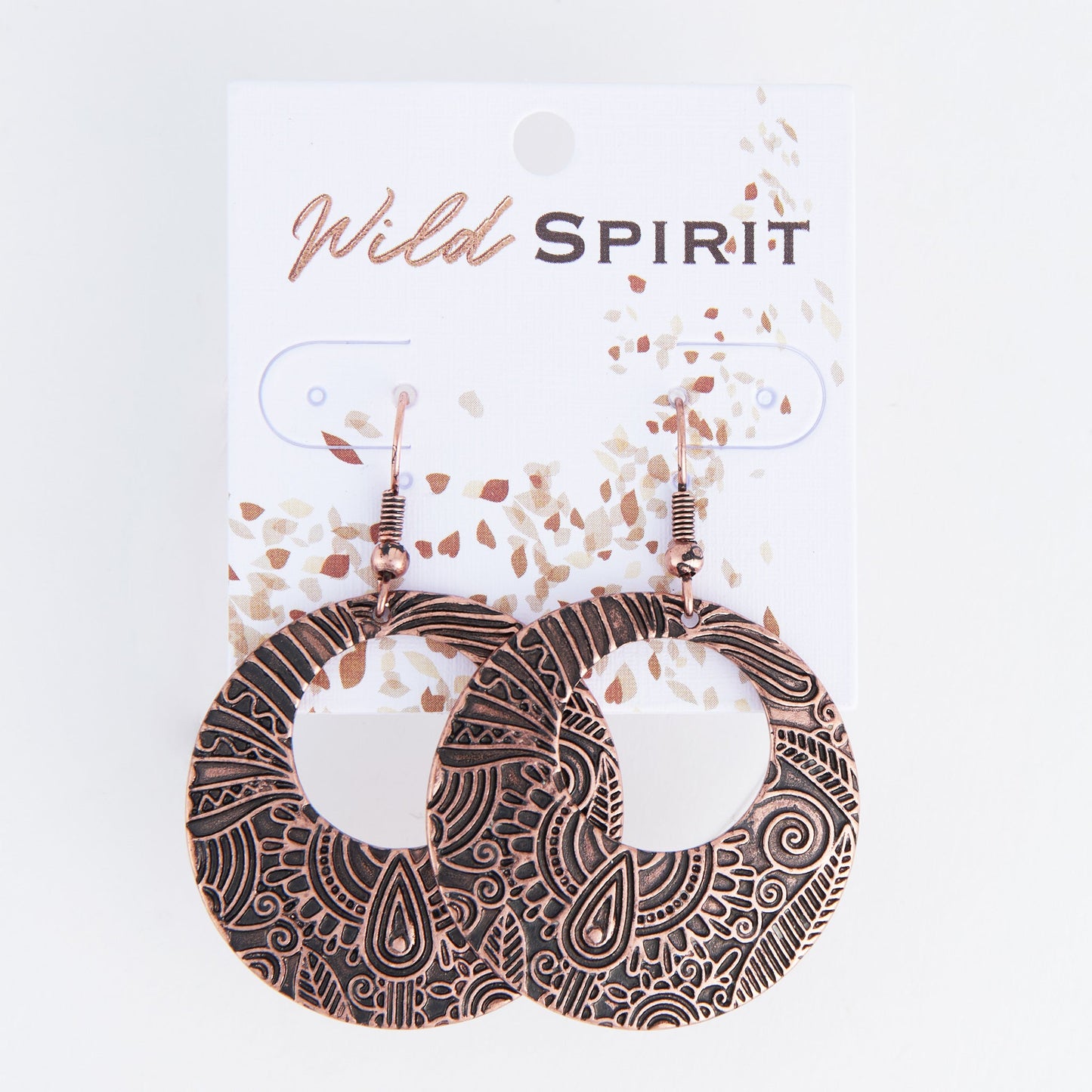 Wild Spirit Floral Textured Ring Earrings