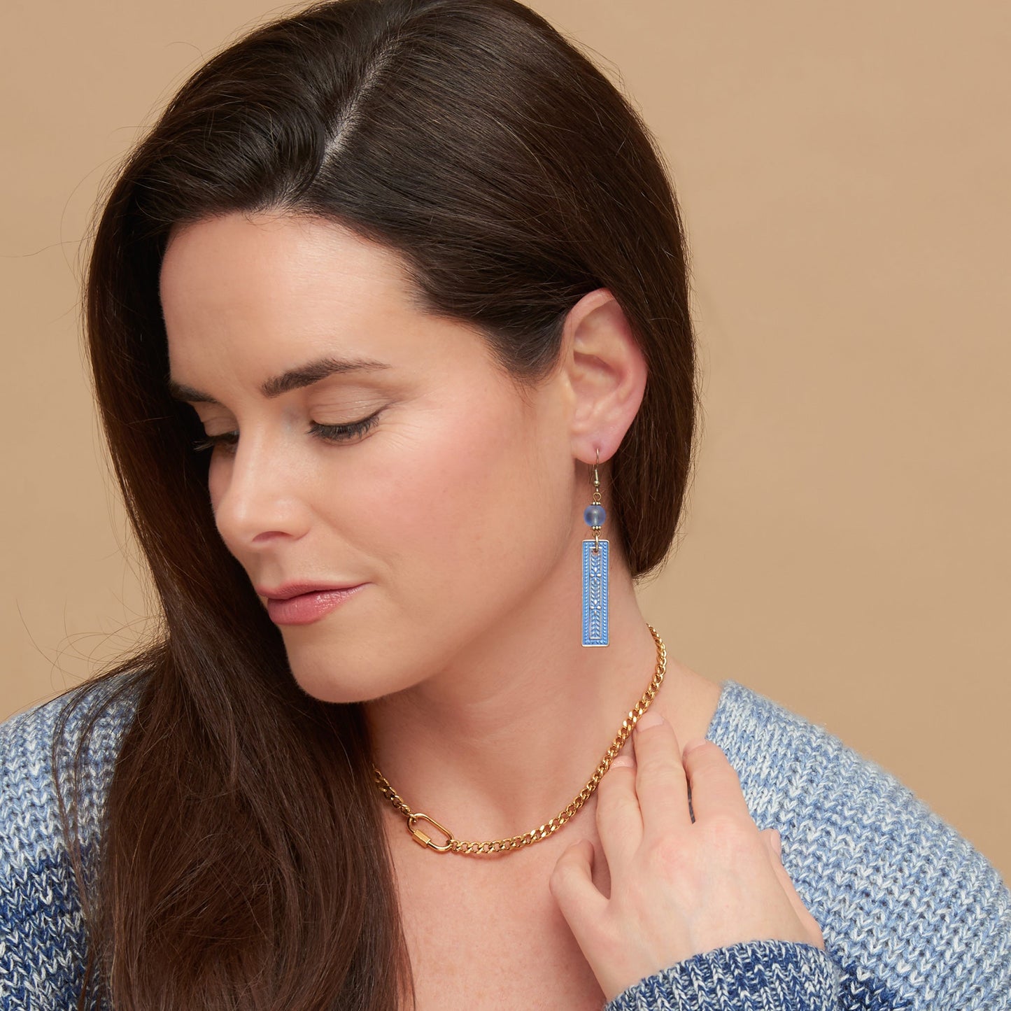 Wild Spirit Textured Bar Earrings