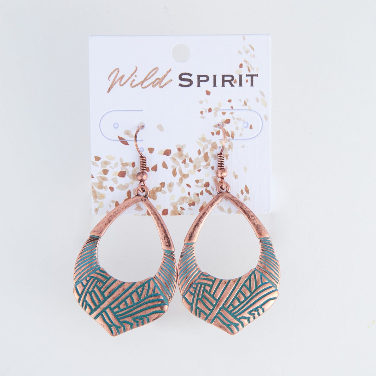 Wild Spirit Textured Teardrop Earrings