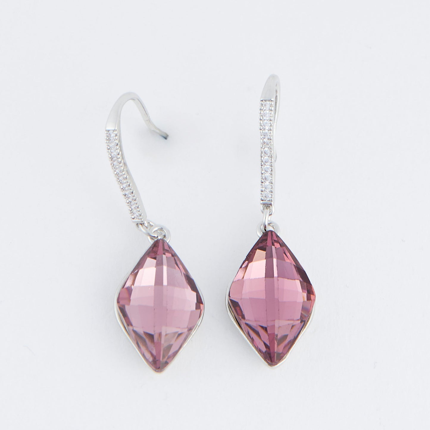 Coraline Diamond Drop Gemstone Earrings