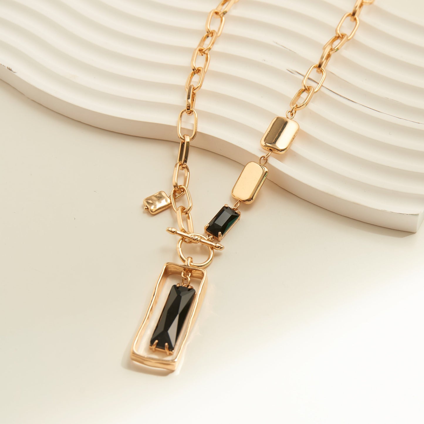 Juliette Toggle Collar Pendant Necklace