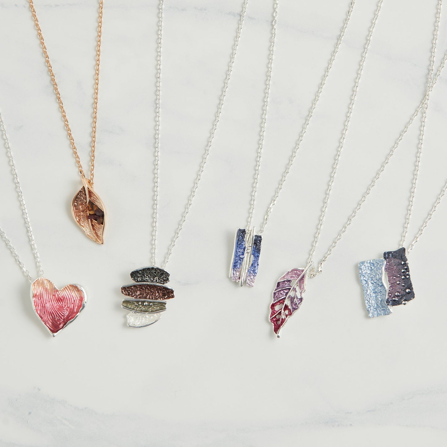 12 Piece Penelope Enamel Pendant Necklace Assortment