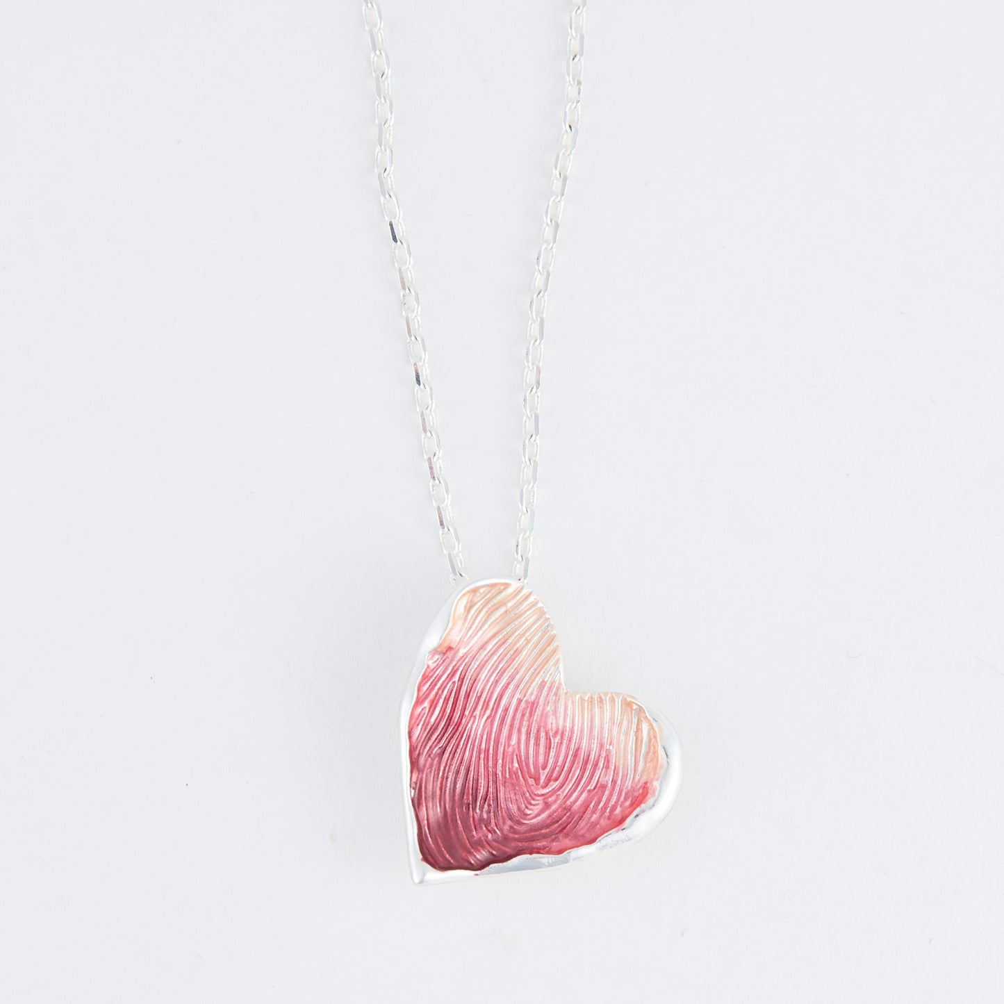 Penelope Enamel Heart Pendant Necklace
