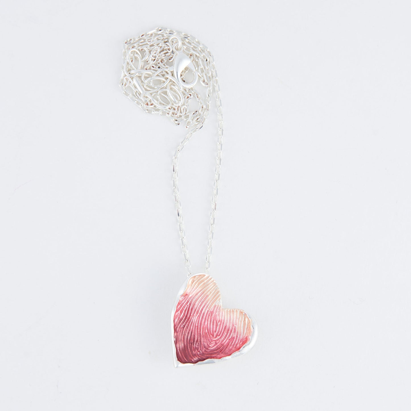 Penelope Enamel Heart Pendant Necklace