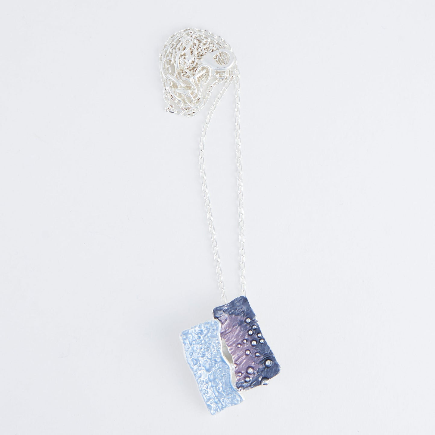 Penelope Enamel Linked Bar Pendant Necklace